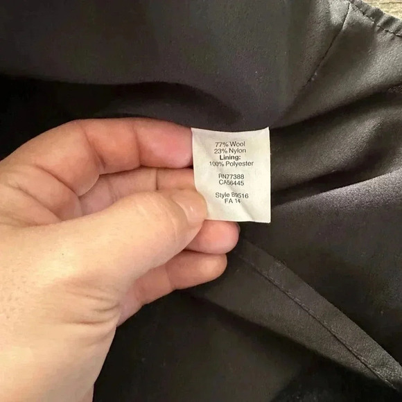 Madewell Size 2 Atelier Skirt Gray Wool Blend High Waist Pleated A Line Flare - Picture 5 of 8